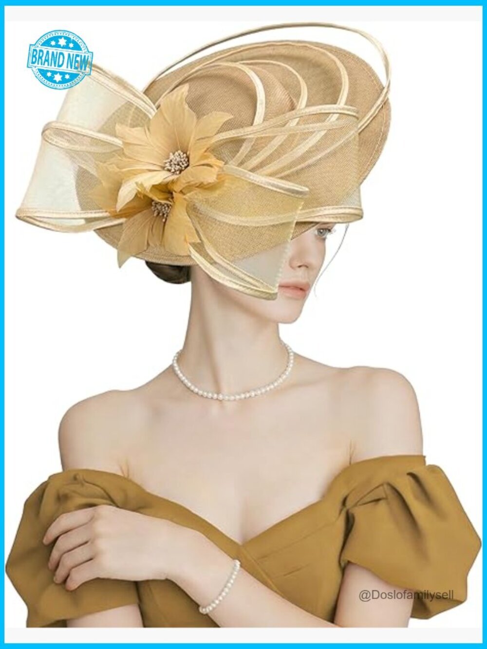 Fascinator Hat Tea Party Wedding Headband Elegant Feather Hair Accessory